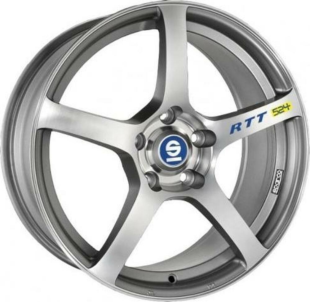 Sparco RTT524 8x18 5x112 ET 48 Dia 73.1 MATT SILVER TECH