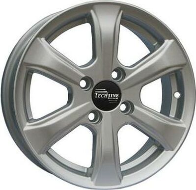Tech Line TL408 5.5x14 4x100 ET 43 Dia 60.1 silver