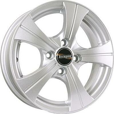 Tech Line TL410 5.5x14 4x100 ET 49 Dia 56.6 silver