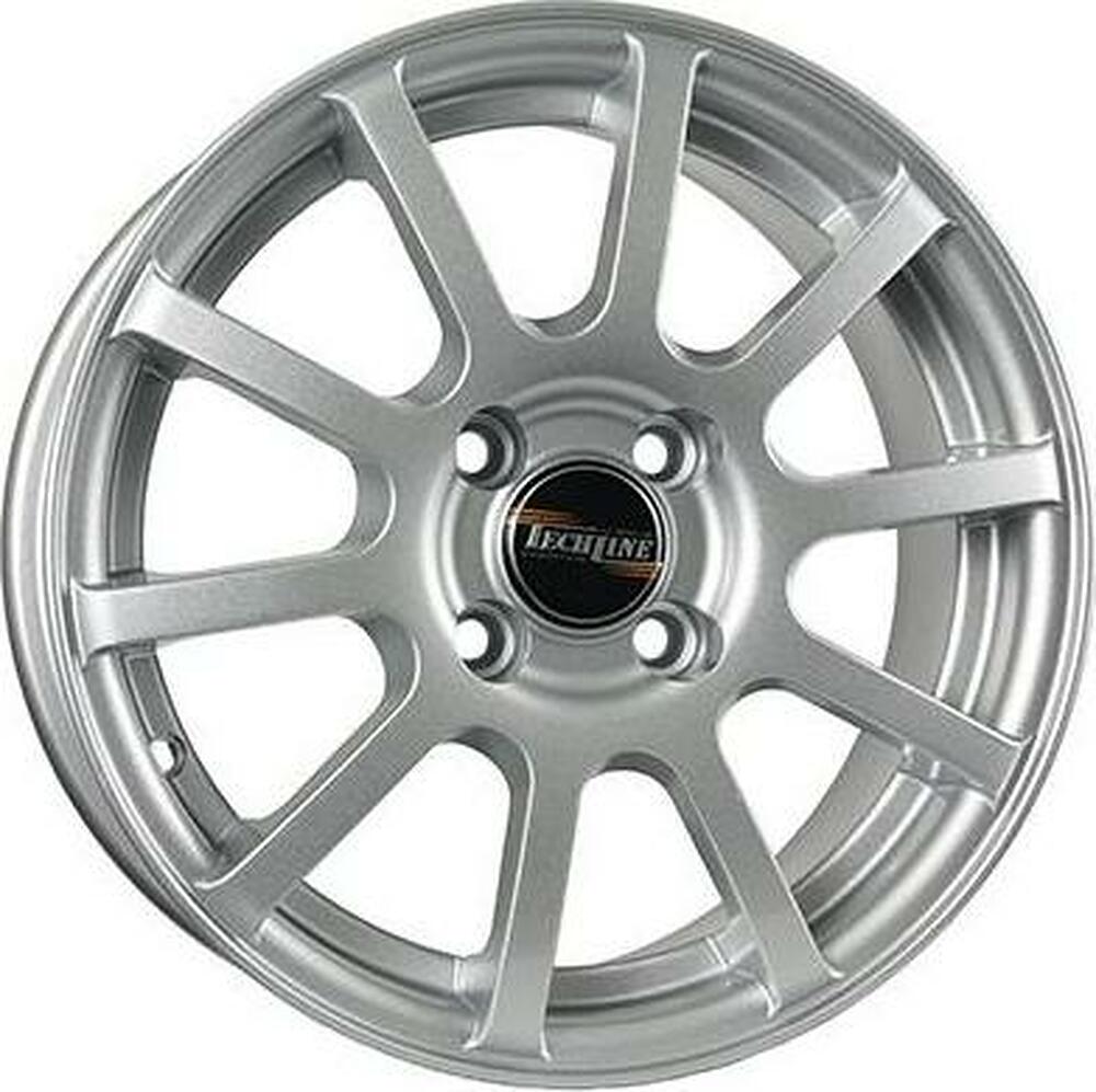 Tech Line TL415 5.5x14 4x100 ET 43 Dia 60.1 silver