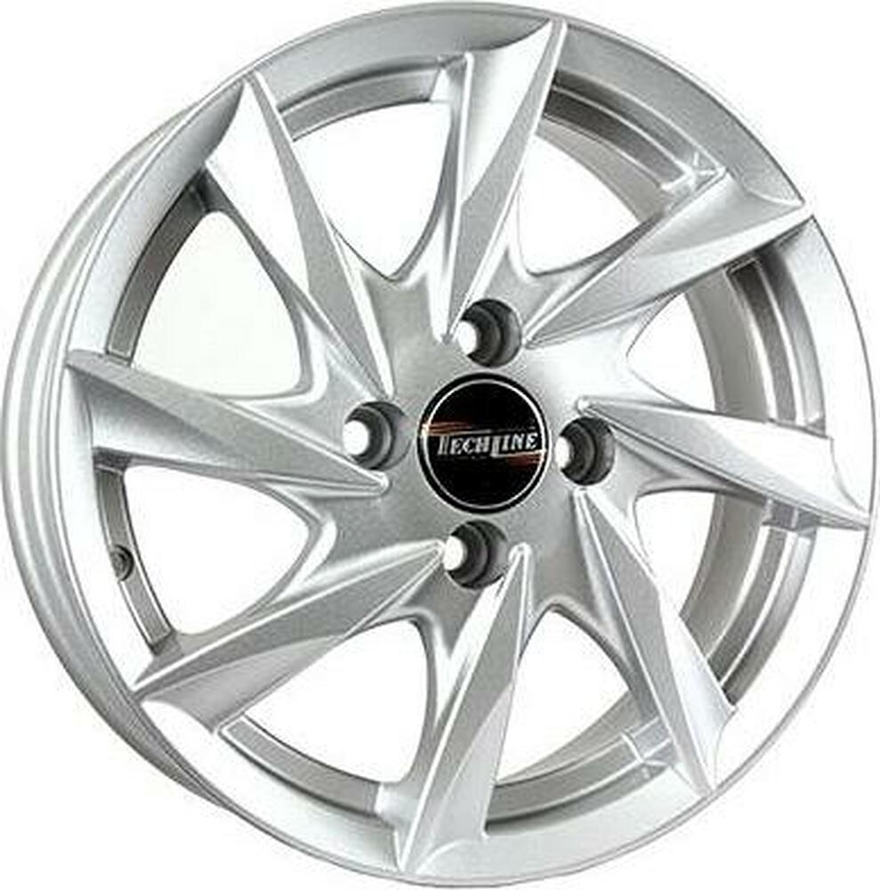 Tech Line TL418 5.5x14 4x98 ET 35 Dia 58.6 silver