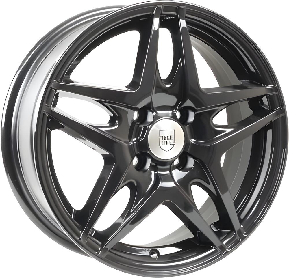 Tech Line TL430 5.5x14 4x100 ET 43 Dia 60.1 BL