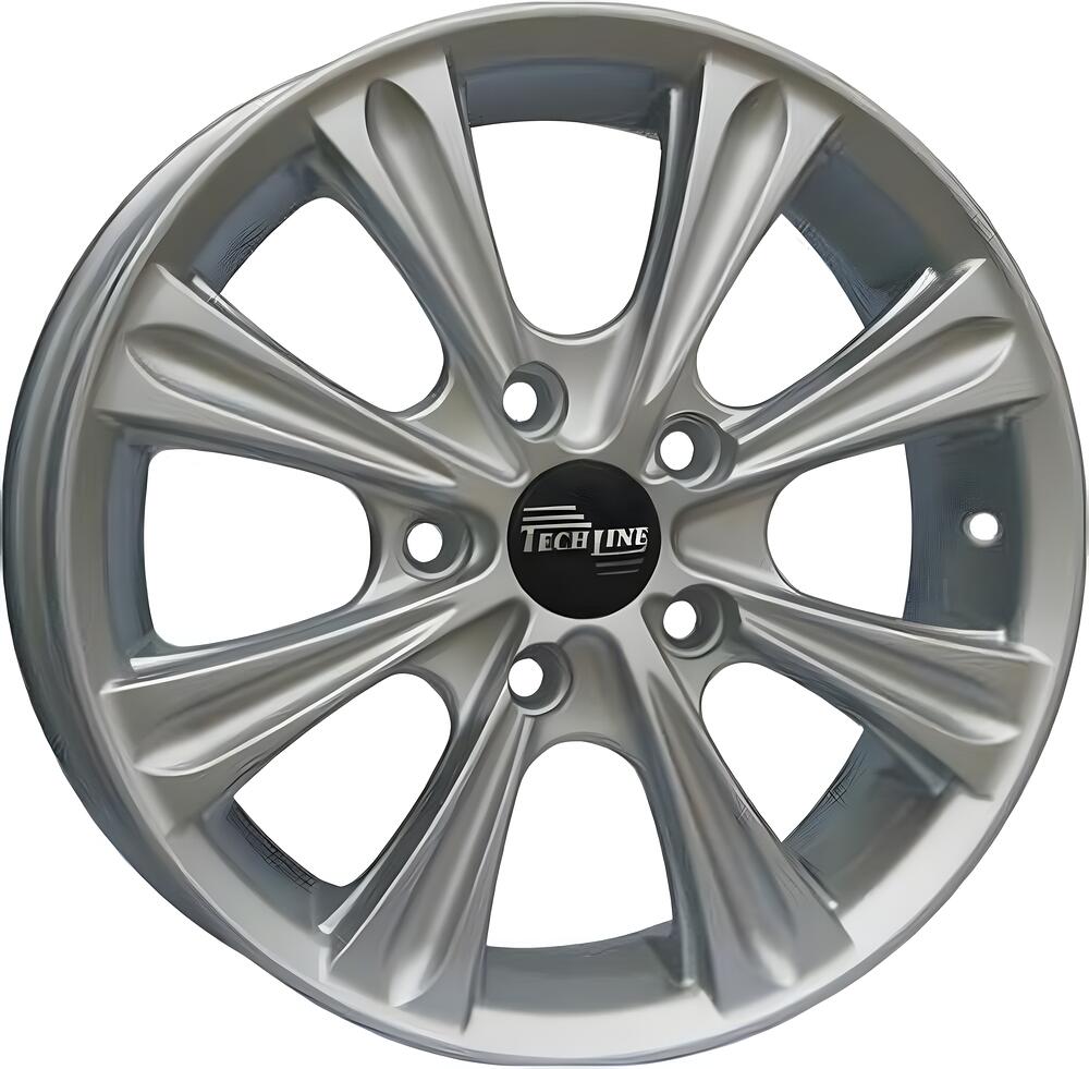 Tech Line TL523 6x15 4x100 ET 39 Dia 54 Silver