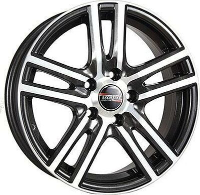 Tech Line TL529 6x15 5x100 ET 38 Dia 57.1 BL