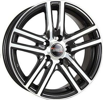 Tech Line TL529 6x15 5x100 ET 38 Dia 57.1 BL