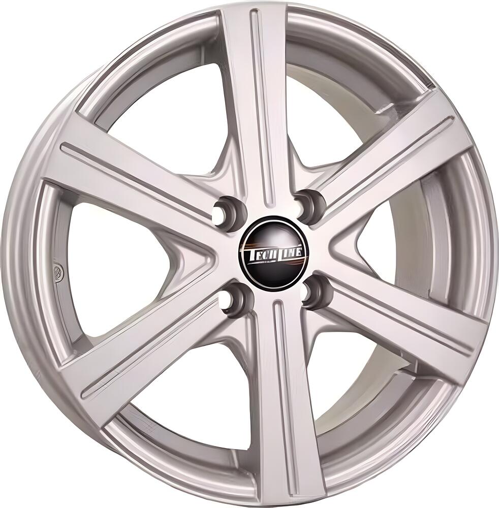 Tech Line TL544 6x15 4x100 ET 45 Dia 60 Silver
