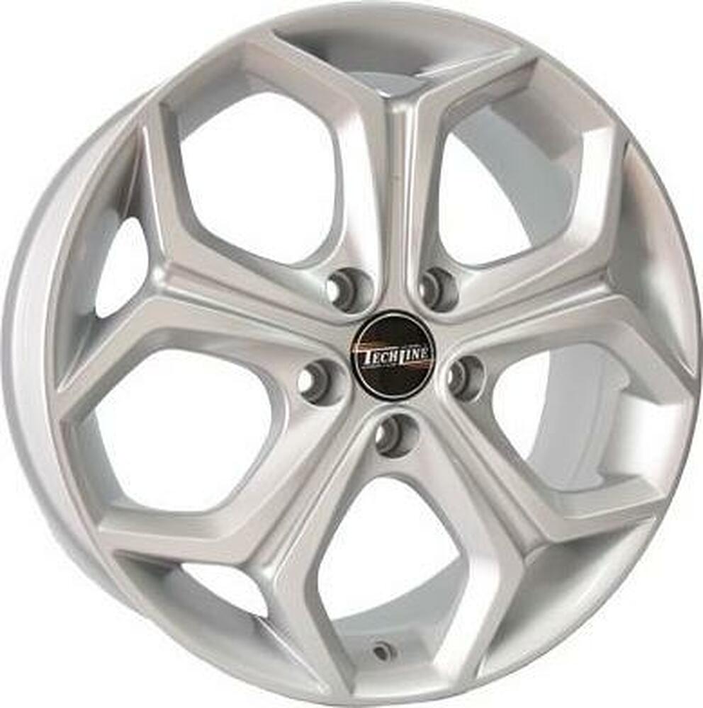 Tech Line TL733 7x17 5x108 ET 48 Dia 63.4 silver