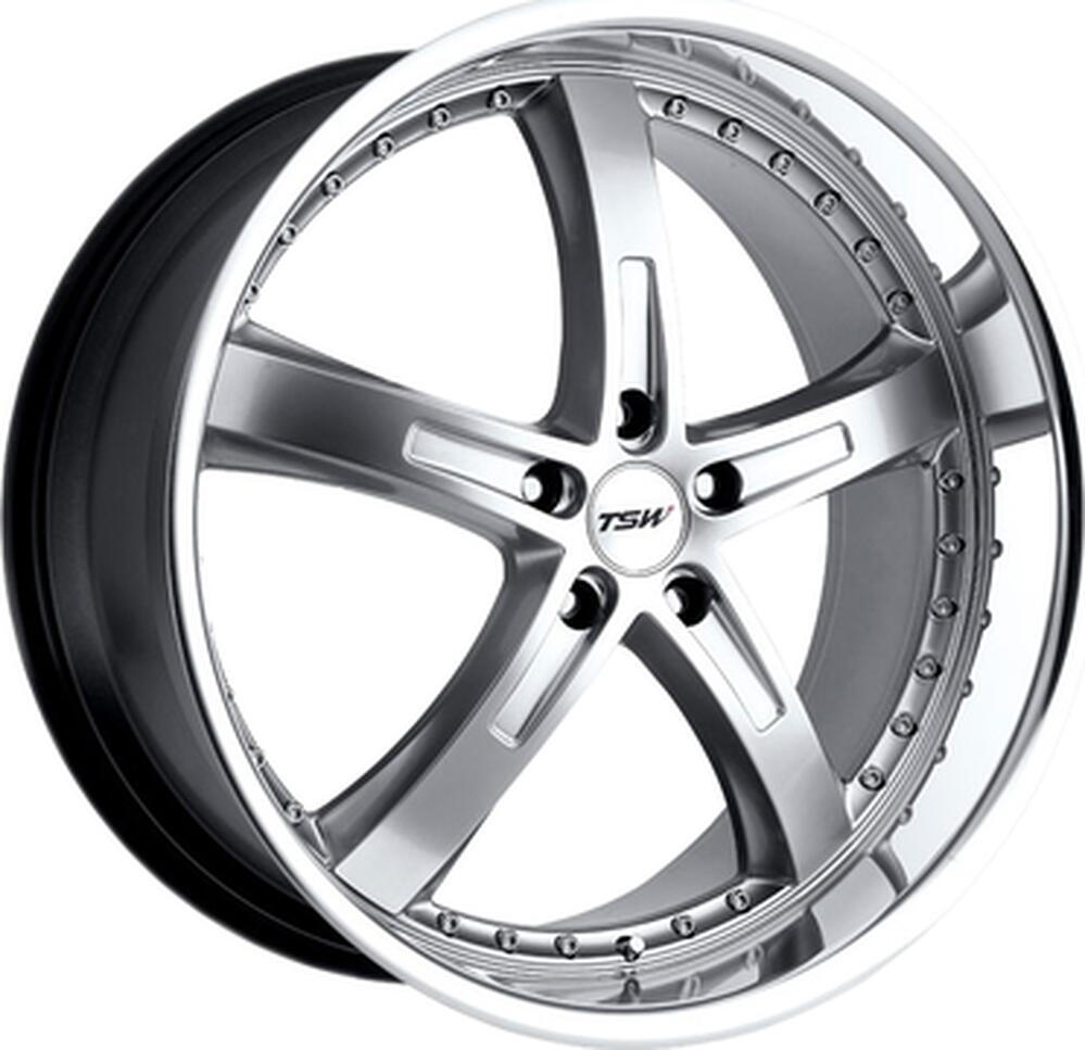 TSW Jarama 8x18 5x114.3 ET 40 Dia 76 Hyper Silver Mirror Cut Lip