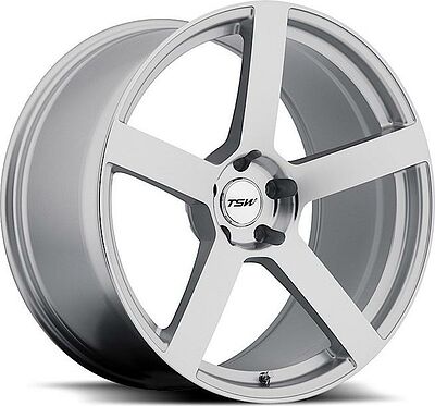 TSW Panorama 7.5x18 5x114.3 ET 45 Dia 76 Silver Mirror Cut Face