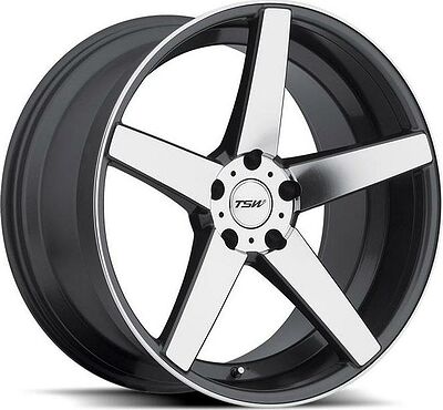 TSW Sochi 8x18 5x100 ET 35 Dia 72 Matte Black