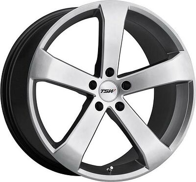 TSW Vortex 8x18 5x114.3 ET 40 Dia 76 hyper silver
