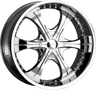 VCT Wheel Scarface 2 9.5x22 5x135 ET 14 Dia 87.1 chrome