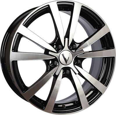 Vector K107 7x17 5x100 ET 45 Dia 67.1 черный алмаз