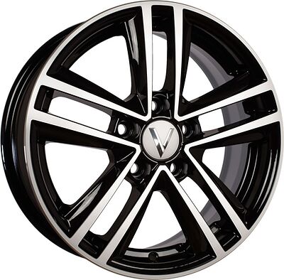 Vector K127 6x15 5x100 ET 38 Dia 57.1 черный алмаз