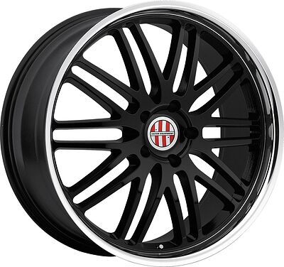 Victor Equipment LeMans 8.5x20 5x130 ET 45 Dia 71 Gloss Black Mirror Cut Lip