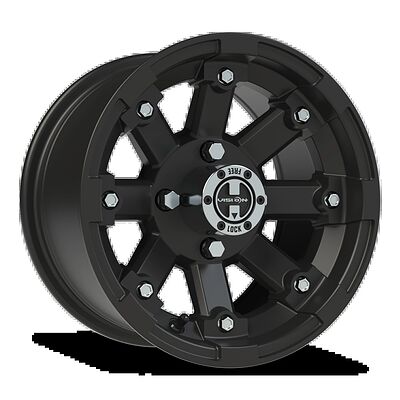 Vision Wheel 393 Lock-Out 8x12 4x156 ET -10.2 Dia 131.1 Black
