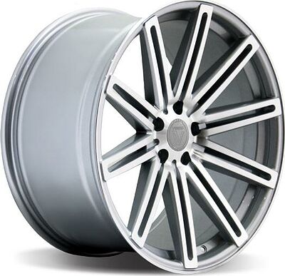 Vissol F-004 9x20 5x112 ET 32 Dia 66.6 silver-polished