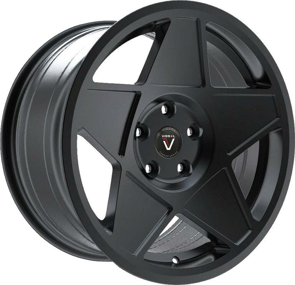 Vissol F-005 9.5x19 5x112 ET 35 Dia 66.6 satin-black