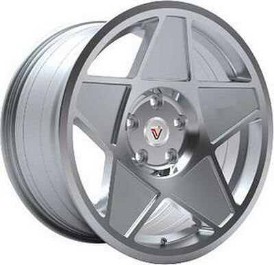 Vissol F-005 8.5x19 5x112 ET 32 Dia 66.6 silver-cut