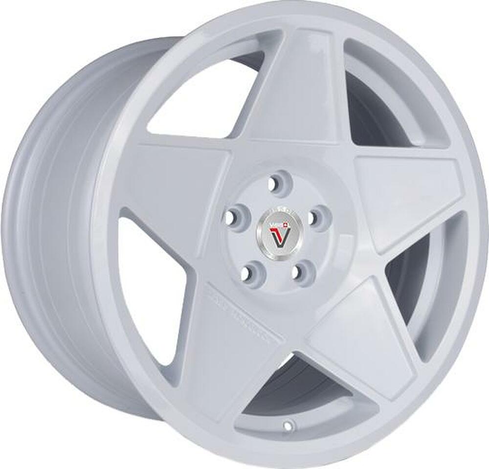 Vissol F-005 8.5x18 5x112 ET 42 Dia 66.6 white