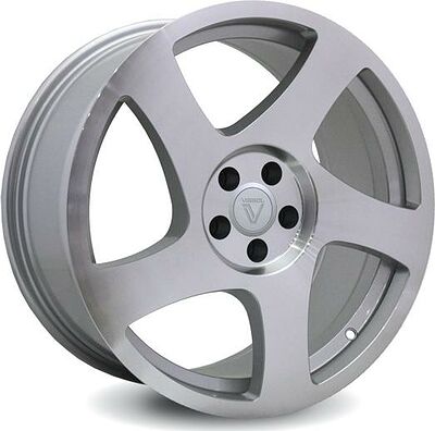 Vissol F-006 8.5x18 5x112 ET 45 Dia 66.6 silver-polished