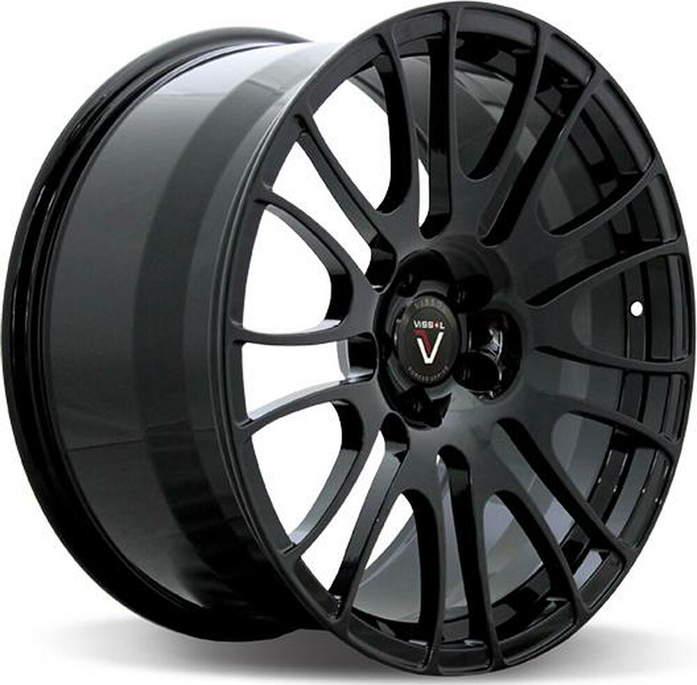 Vissol F-303 10.5x22 5x130 ET 45 Dia 71.6 gloss-black