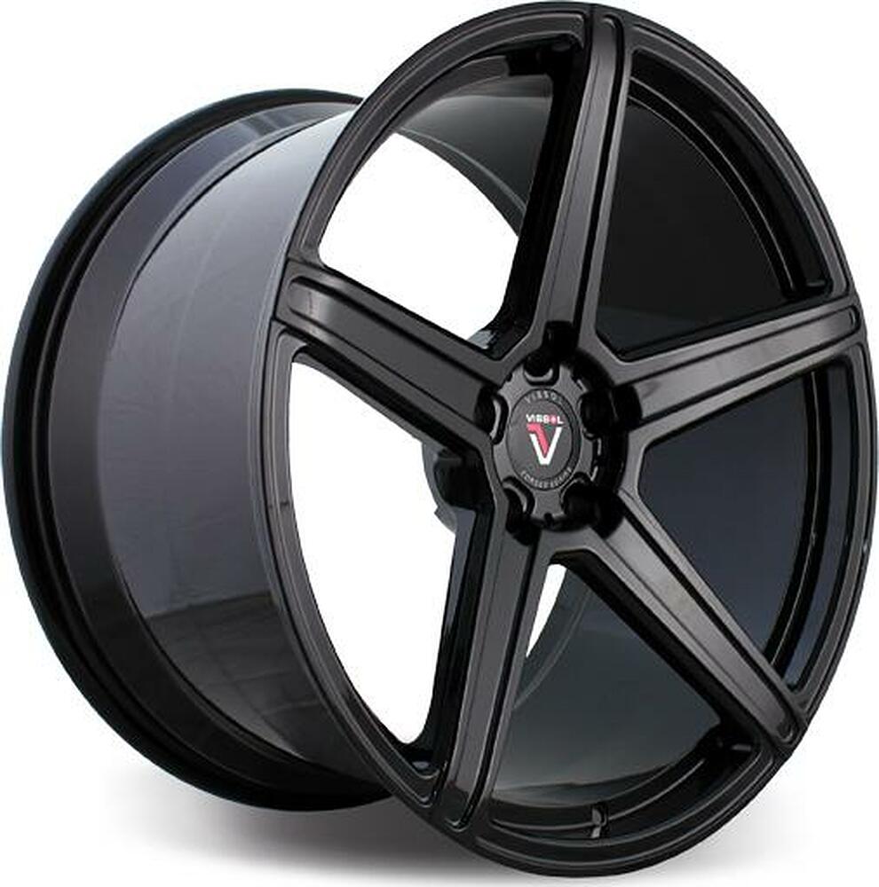 Vissol F-505 8.5x19 5x112 ET 30 Dia 66.6 gloss-black