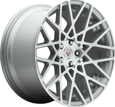 Vissol F-677 8.5x20 5x112 ET 45 Dia 66.6 silver-polished