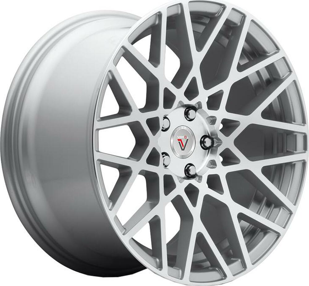 Vissol F-677 10x20 5x112 ET 35 Dia 66.6 silver-polished