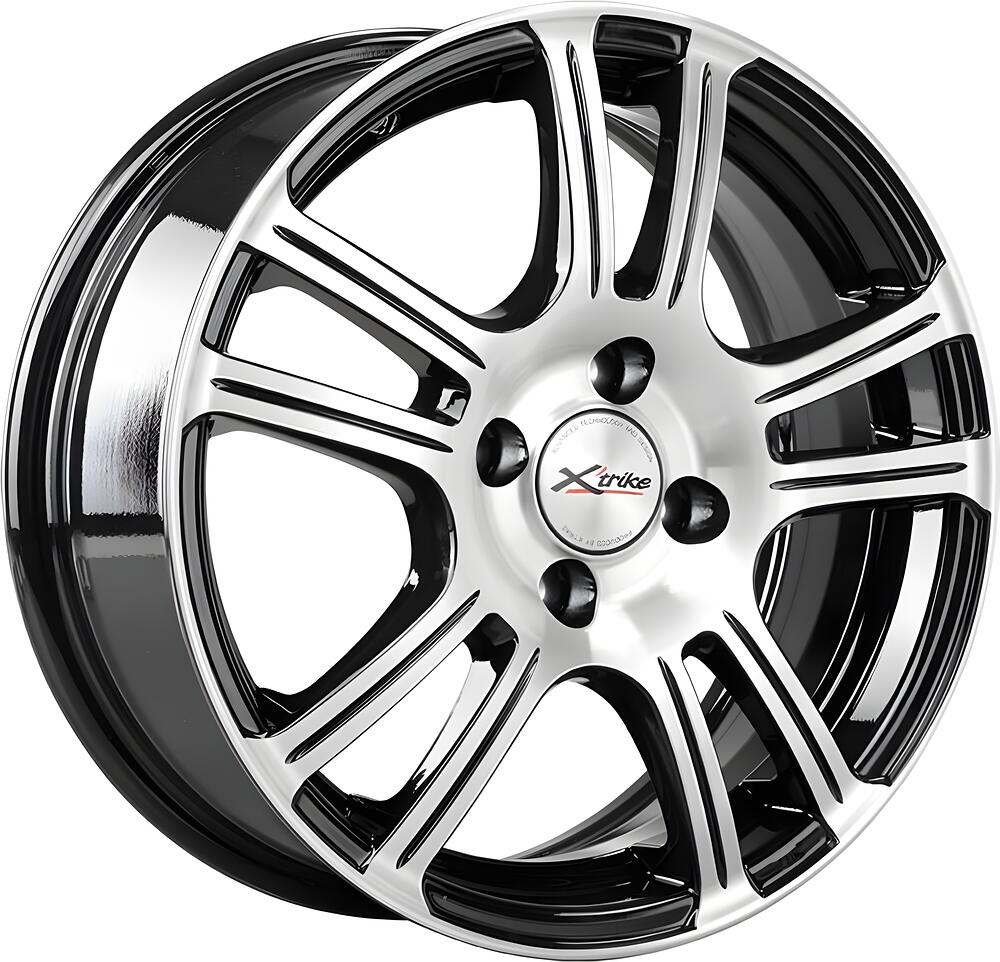 X'trike X-105M 6x15 4x98 ET 25 Dia 67.1 BK/FP