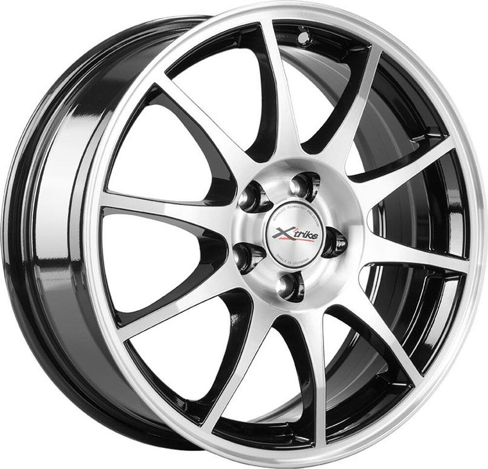 X'trike X-107 6.5x16 5x112 ET 35 Dia 66.6 BK/FP