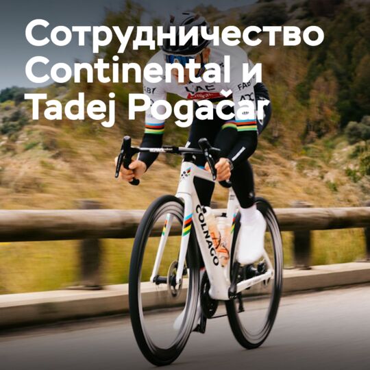 Contental 与 Tadej Pogačar 合作共同提高道路安全性